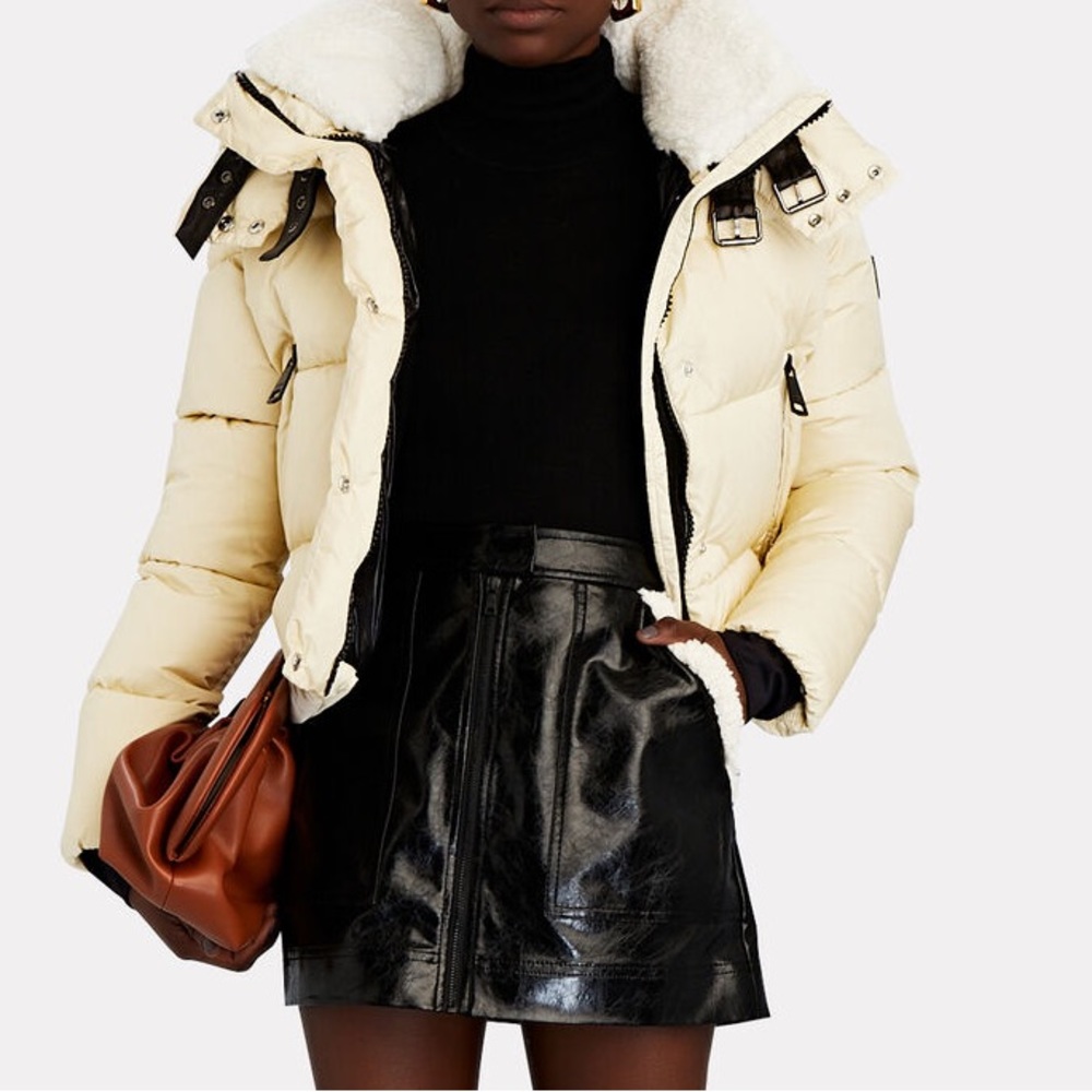 SAM. Dani Faux Shearling-Trimmed Puffer Jacket ❄️
